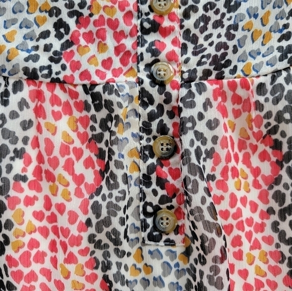 Mimi Chica Cheetah Tiered Mini Skirt Size Small - Picture 2 of 7